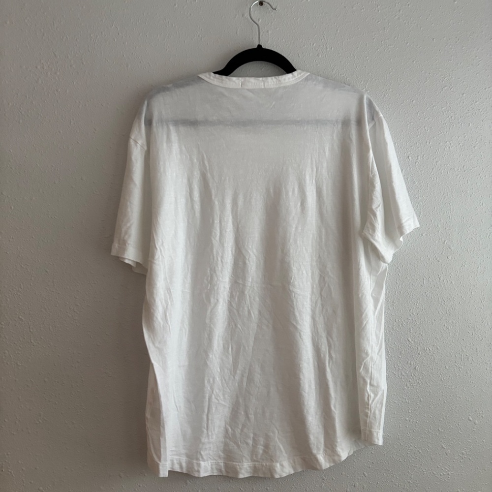 Buck Mason Curved Hem T-Shirt in White - Made in USA - Large - Picture 5 of 5